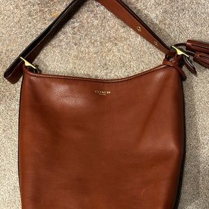 Coach leather slouch bag